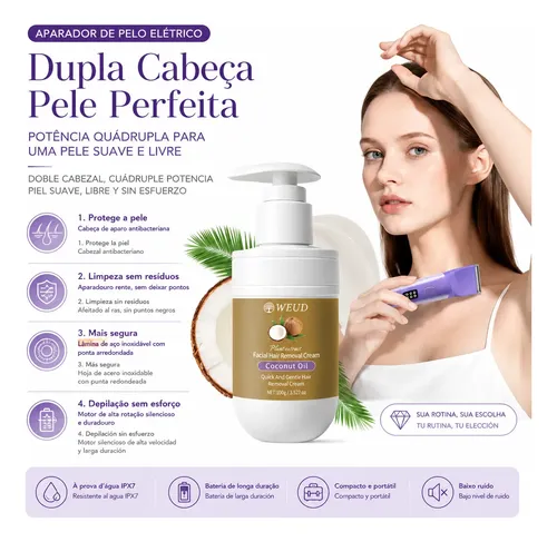 Crema Depilatoria Coco Dispositivo De Depilación Gratuito