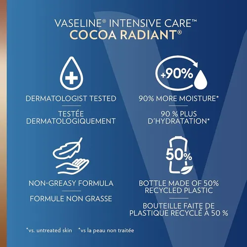 Vaseline Locion Cocoa Radiant 295ml