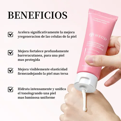 Weud Corea Pdrn Rosa Renueva Hidrata Y Protege Facial