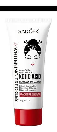 Limpiador Facial Sadoer Ácido Kójico Aclarante 100gr