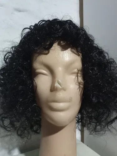 Peluca Negra Con Rulos By La Parti Wigs!