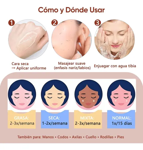 Gel Exfoliante Purificador Quarxery, Paquete De 2