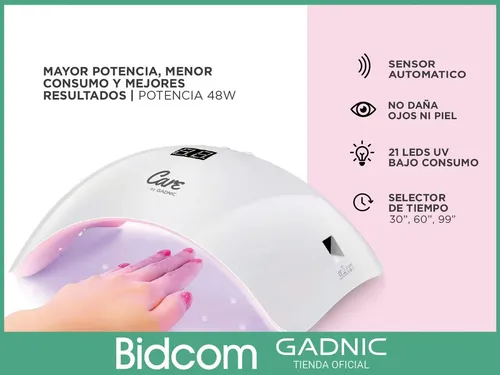 Cabina Para Uñas Gadnic Led 48w+ Torno Electrico Profesional