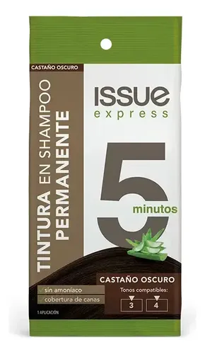 Tintura En Shampoo Permanente Issue Express 5 Minutos X 1u