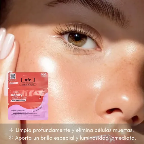 Mascara Facial Nic Get Ready Detox Exfoliante Iluminadora X3