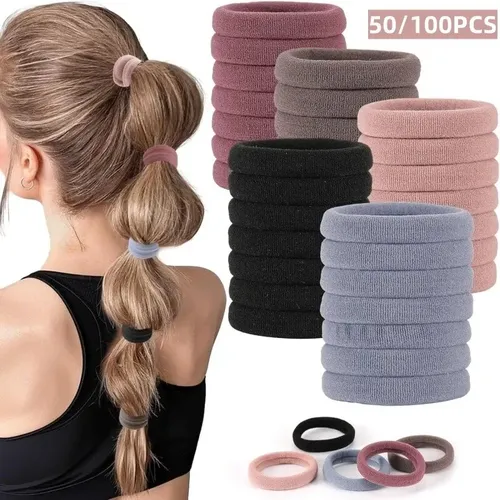 100 Pzs Diademas Elásticas Multicolor