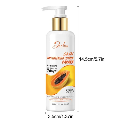 Loción Iluminadora Corporal Con Papaya Spf6 100ml