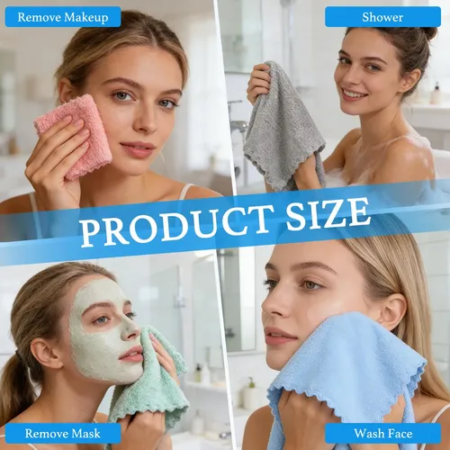Towel Vermiels, Paquete De 30 Paños De Maquillaje Reutilizab