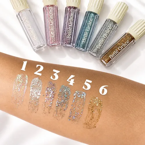 Sombra Liquida Para Ojos Brillante Glitter Veoquiero