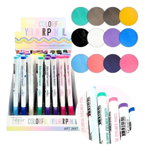 Delineador De Ojos De Color Tejar Make Up Colorful