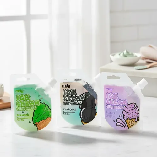 Mascarilla Facial Arcilla Ice Cream Mely Limpiadora Refresca