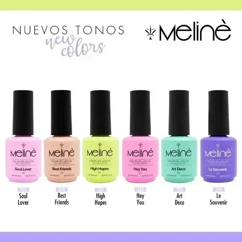 Esmalte Meline Nuevos Colores Gel Uv/led Semip. X 15 Ml Color 176 Her Majesty