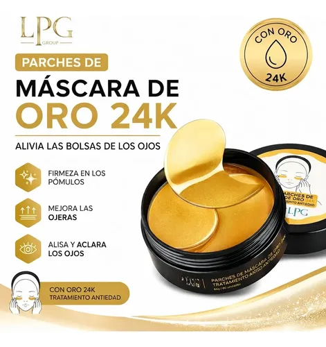 Parche Para Ojera X60u Mascarilla Oro 24k Ojos Skincare