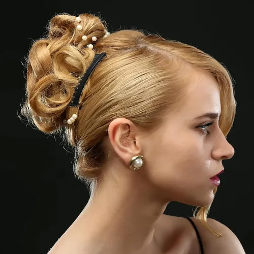 24 Peines Para Mujer: Peines Laterales Para Cabello Fino, 14