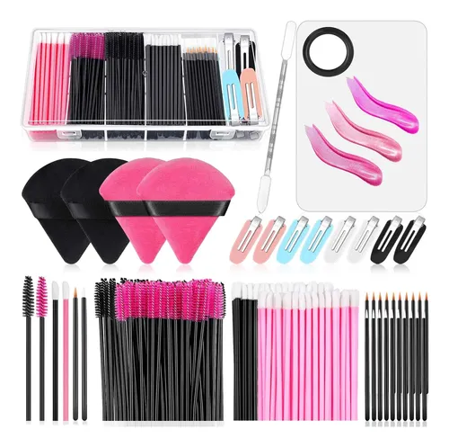 Kit De Aplicadores Desechables Audab Con Puff Para Maquillaj