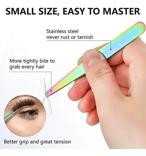 Juego De 6 Pinzas Para Cejas Para Mujeres Con Tijeras Para
