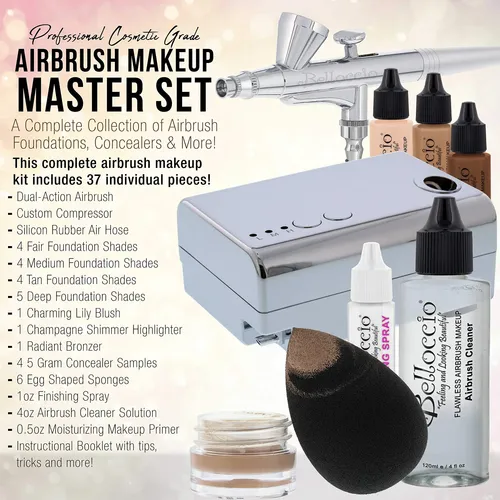 Sistema De Maquillaje Cosmético Airbrush Belloccio Master Se