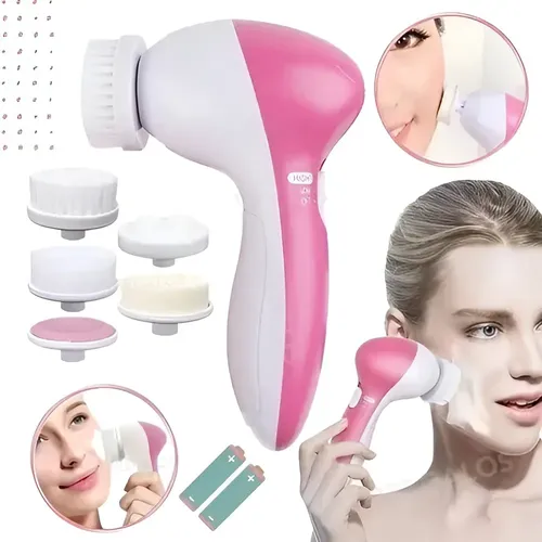 Cepillo Limpiador Facial 5 En 1 Masajeador Exfoliante