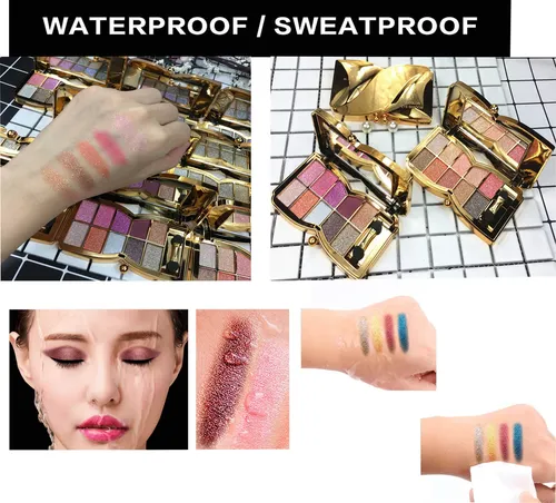 Bernecy Paleta Sombras Glitter 10 Colores Dorado
