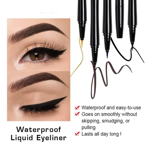 Lápiz De Ojos Líquido Impermeable Maepeor Marrón Oscuro