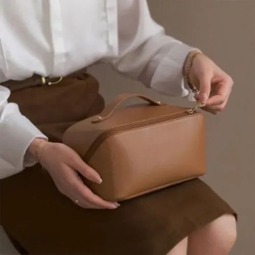 Neceser De Maquillaje Grande Con Apertura Plana