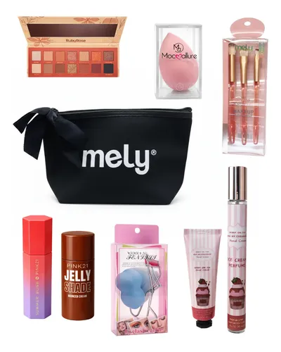 Kit De Belleza Con Paleta Brochas Y Accesorios