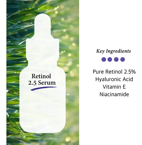 Sérum Facial Cos De Baha Rs Retinol Al 2,5% Con Vitamina E,