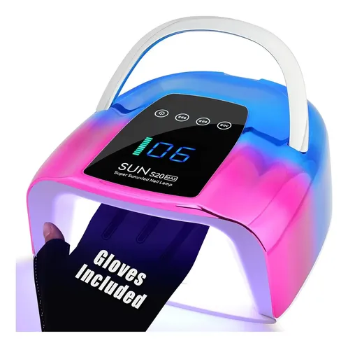 Lámpara Uñas Uv Led Nailshow 128w Recargable Púrpura