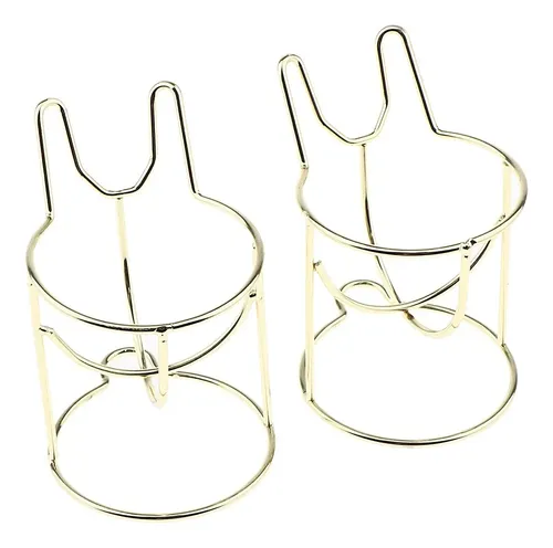+2pcs Sponge Maquillaje De Esponja De Maquillaje Soporte De  Luxury Gold