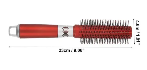 Peines Cepillo Redondo Para Cabello Húmedo Y Seco Rojo