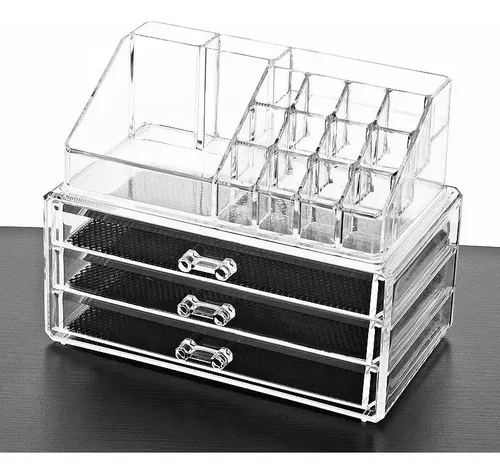 Organizador Maquillaje Acrilico Cajón Caja Porta Cosméticos