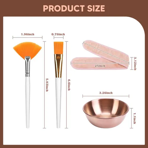 Juego De Cuencos Para Mezclar Mascarillas, Cepillos Faciales