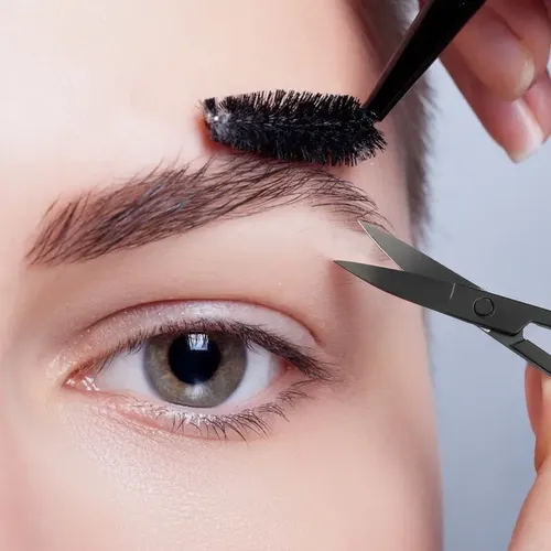 Tijeras Negras Para Nariz, Pelo Y Cejas, 2 Piezas &ac