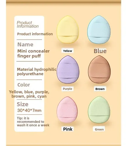 Mini Esponja Portátil Para Maquillaje Y Fijación