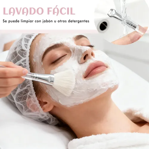 18 Piezas Para Serum Facial, Brocha Vibradora Y Spa