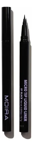 Delineador Líquido De Punta Micro Moira Mtl001 Negro