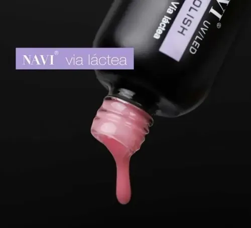 Kit X2 Gel Uv Led Esmaltado Semi Navi V. Lactea Blanco+ Rosa