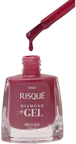 Esmalte Risque Diamond Gel 9,5ml Tonos Claro Blanco Camafeo