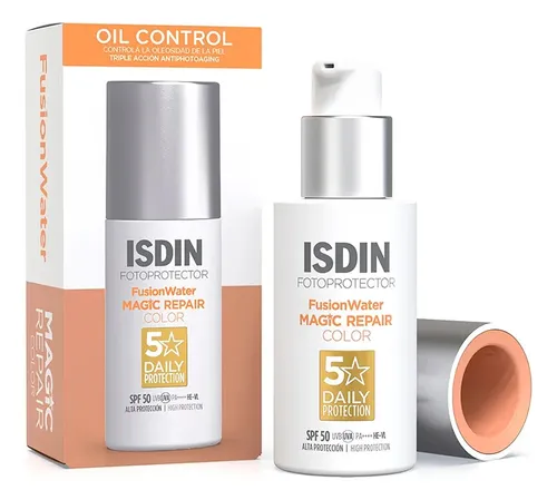 Fotoprotector Isdin Spf50 Fusion Water Magic Repair Color
