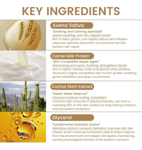 Crema Nocturna Hidratante Aoao Con Leche De Camello Y Cactus