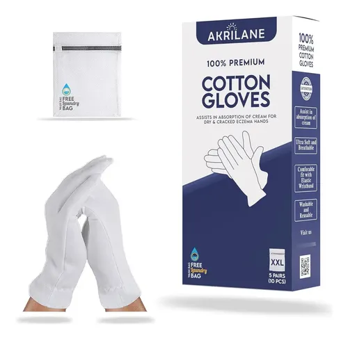 Guantes De Algodón Premium Hidratantes Para Piel Seca