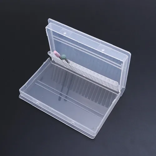 Caja Transparente De Brocas Para Limas De 3/32 Pulgadas