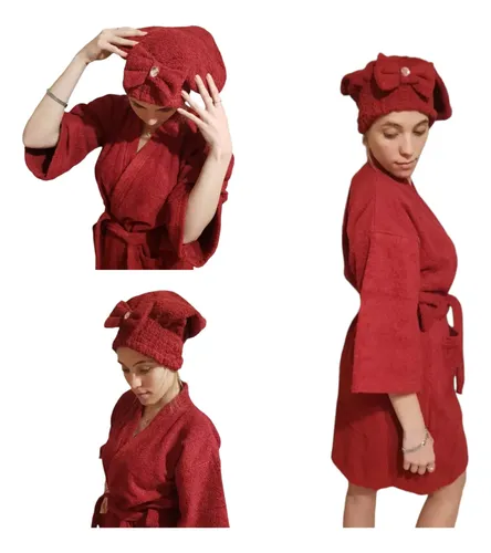 Cofia Turbante Gorro Moño Baño Toalla 100% Algodon Modenna