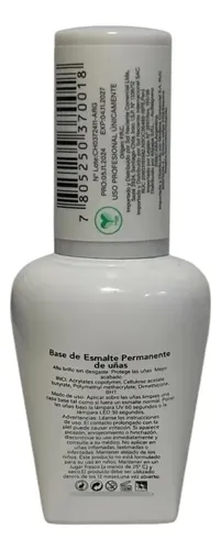 Base Coat Semipermanente Uv Led 15ml Fortalecedor Gel