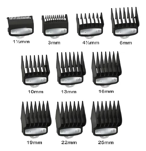 Set De Levantadores De Pelo De Metal, 10 Piezas, Color Negro