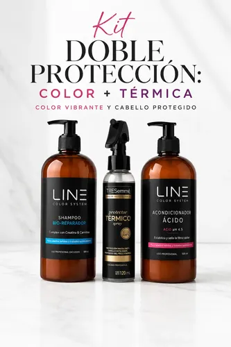 Kit Shampoo Acondicionador Cabello Teñido Protector Térmico