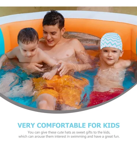 Gorro De Natación Impermeable Para Niños, Baño Y Piscina
