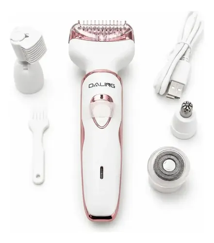 Depiladora Eléctrica Recargable Daling Dl-6043 4 En 1