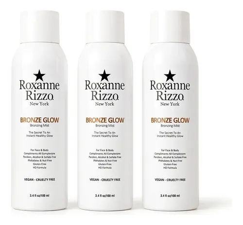 Spray Bronceador Roxanne Rizzo Bronze Glow 177 Ml Pack X3