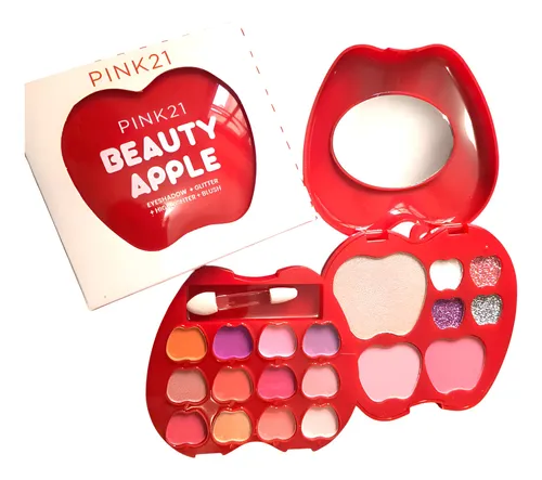 Paleta De Sombras Manzana Pink 21 Beauty Apple Set